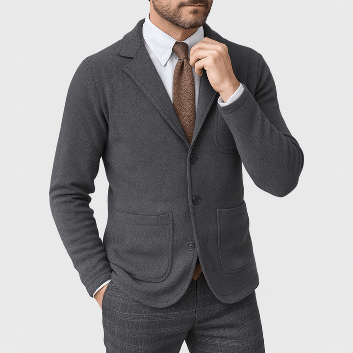 Skräddarsydd Kavaj | Klassisk Enkelknäppt Design med Hackade Slag | Elegant För Affär och Fritid 2