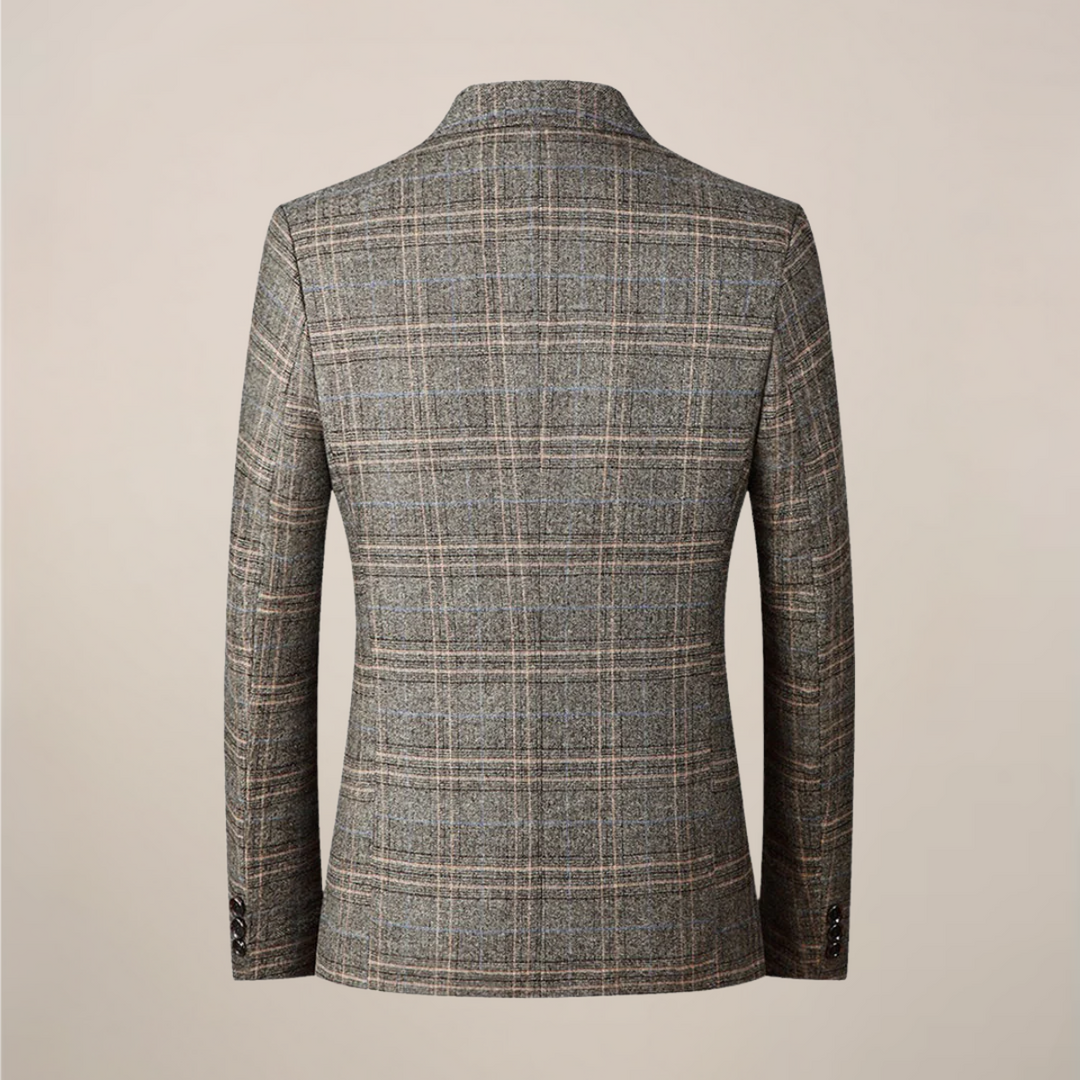 Skräddarsydd Slim Fit Blazer för Män med Guldbroderi | Elegant Kavaj för Formella Tillfällen 2