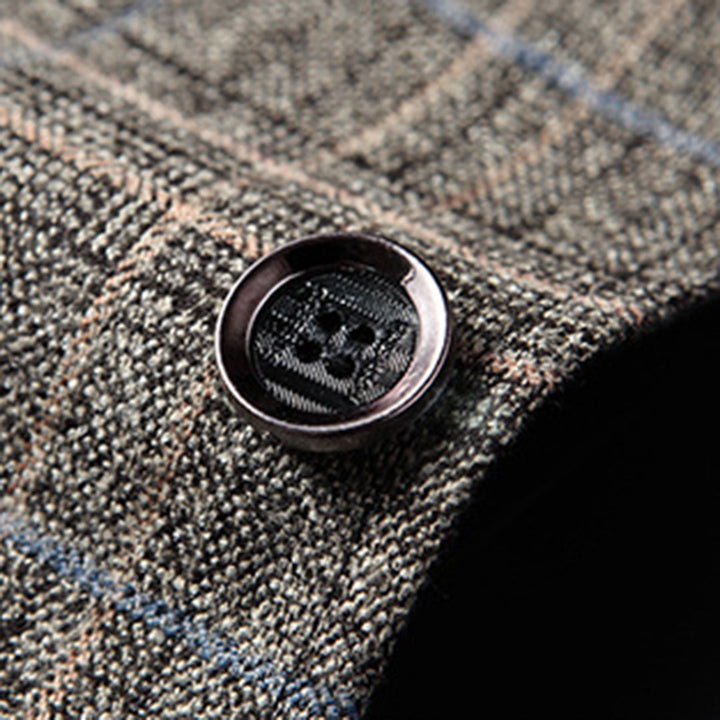 Skräddarsydd Slim Fit Blazer för Män med Guldbroderi | Elegant Kavaj för Formella Tillfällen 4