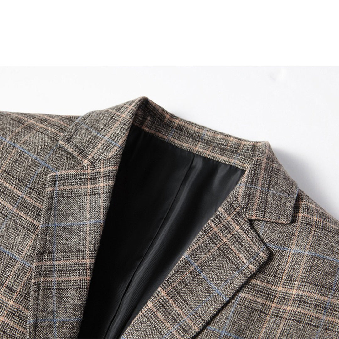 Skräddarsydd Slim Fit Blazer för Män med Guldbroderi | Elegant Kavaj för Formella Tillfällen 7