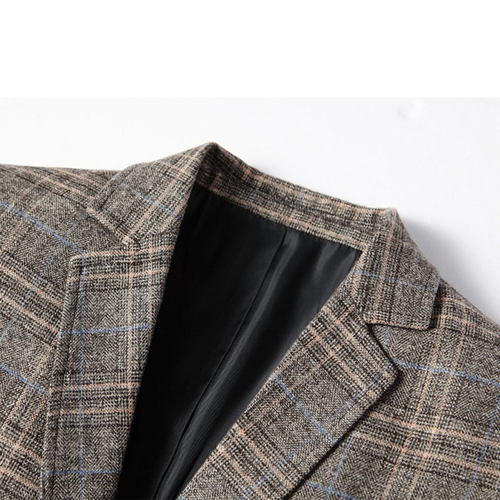 Skräddarsydd Slim Fit Blazer för Män med Guldbroderi | Elegant Kavaj för Formella Tillfällen 7