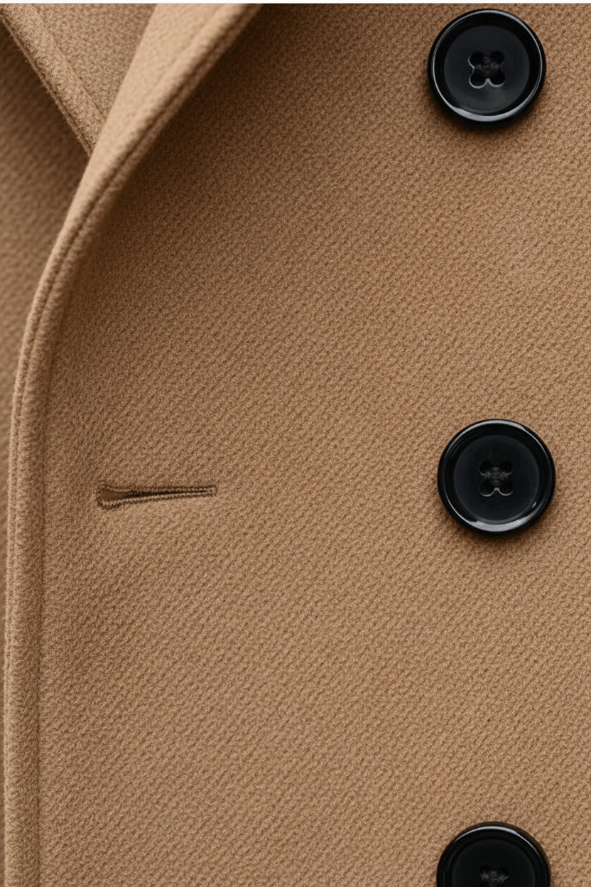 Skräddarsydd Trenchcoat för Män med Dubbelknäppt Design | Tidlös Elegans för Varje Tillfälle 4