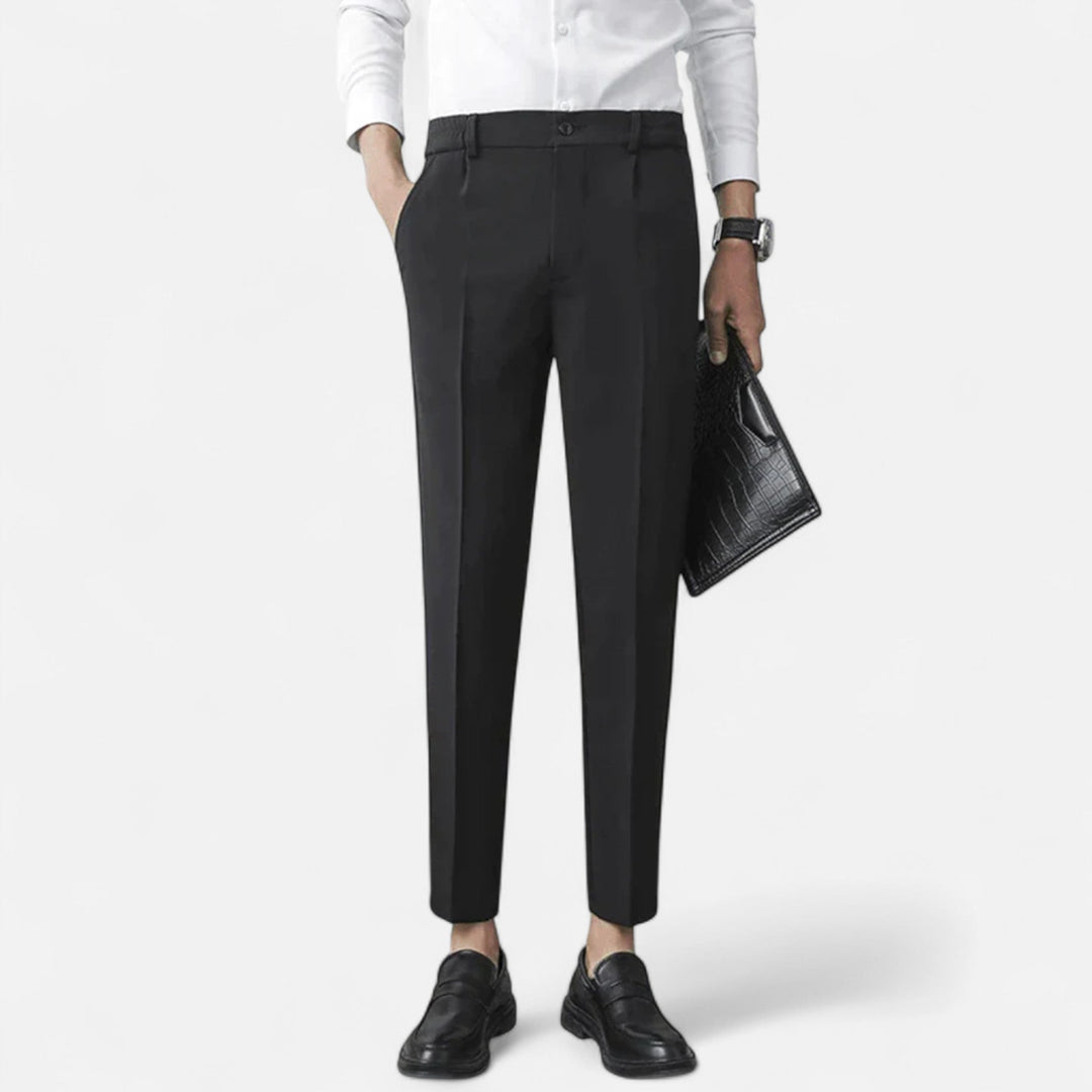 Skräddarsydda Byxor | Slim Fit Smart Casual med Stretchdesign | Mångsidiga Byxor för Stil och Komfort 1