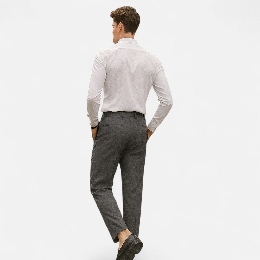 Skräddarsydda Byxor | Slim Fit Smart Casual med Stretchdesign | Mångsidiga Byxor för Stil och Komfort 3