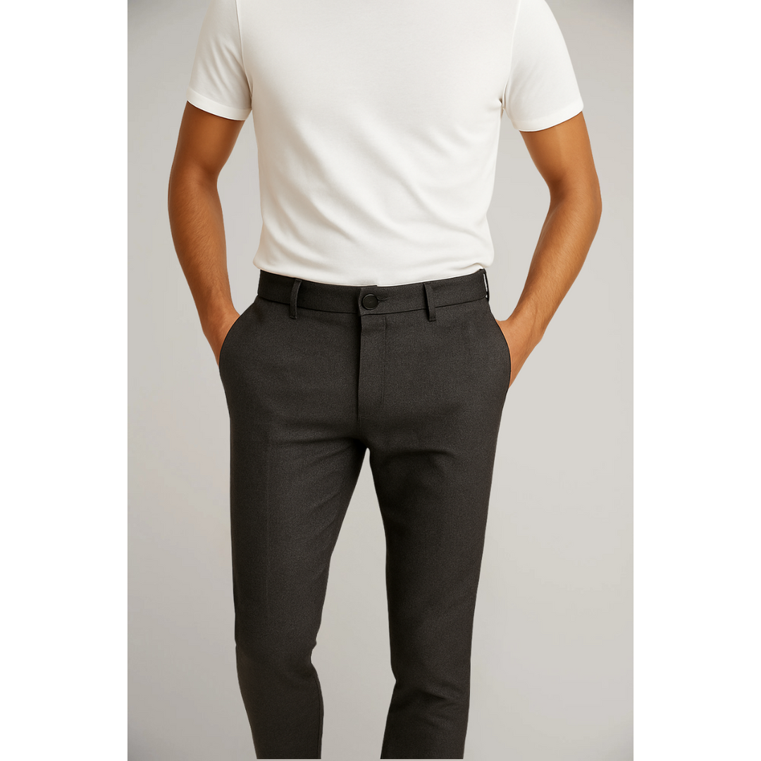 Skräddarsydda Byxor för Män med Platt Front | Elegant Design för Professionella Tillfällen 0