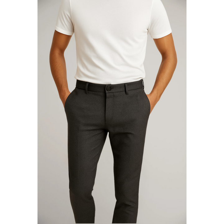 Skräddarsydda Byxor för Män med Platt Front | Elegant Design för Professionella Tillfällen 0