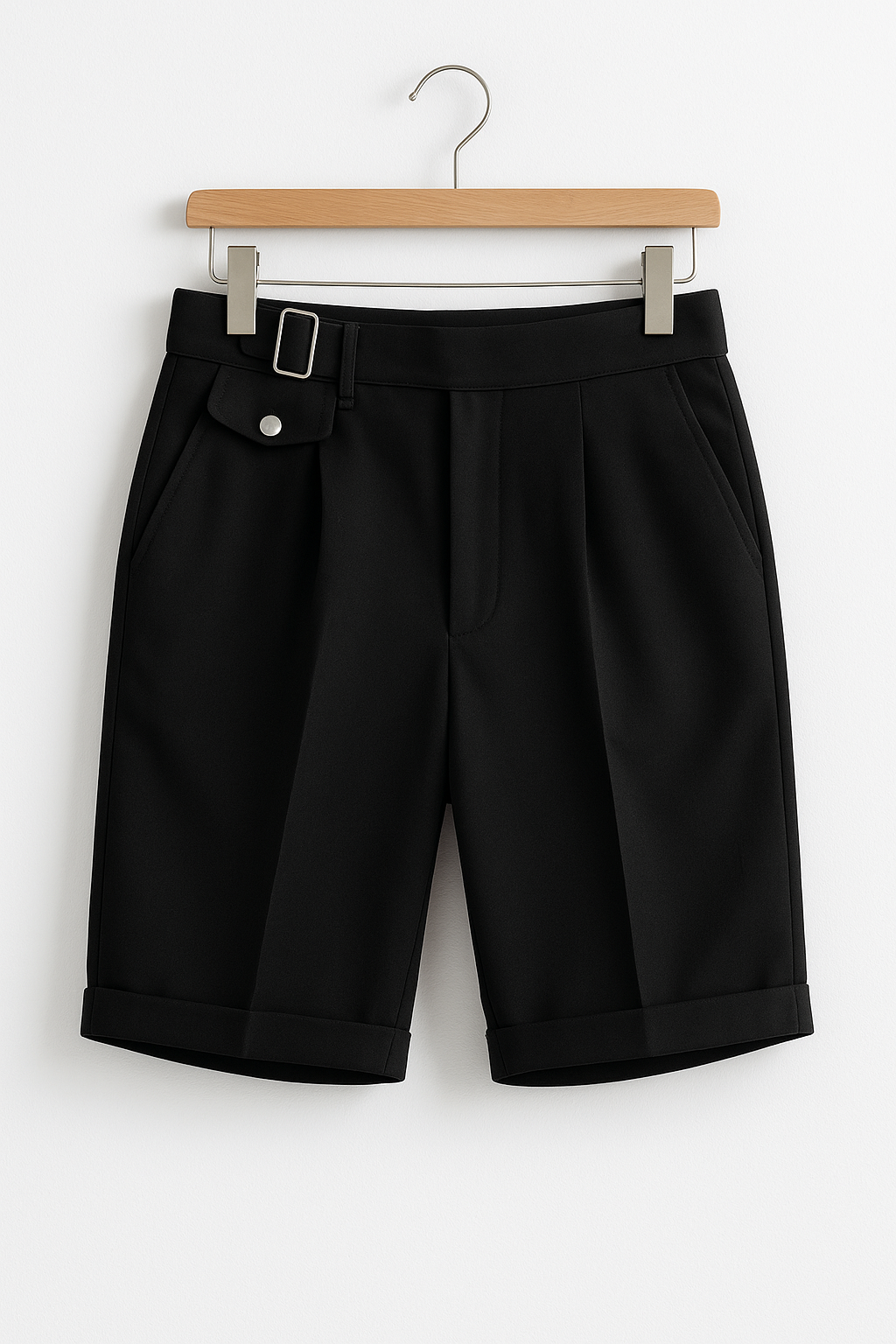 Skräddarsydda Shorts | Justerbar Passform med Veckad Design | Elegant Stil för Sommarutflykter 0