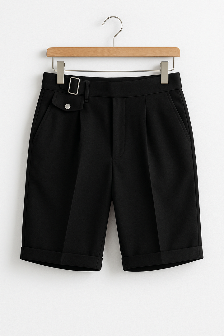 Skräddarsydda Shorts | Justerbar Passform med Veckad Design | Elegant Stil för Sommarutflykter 0