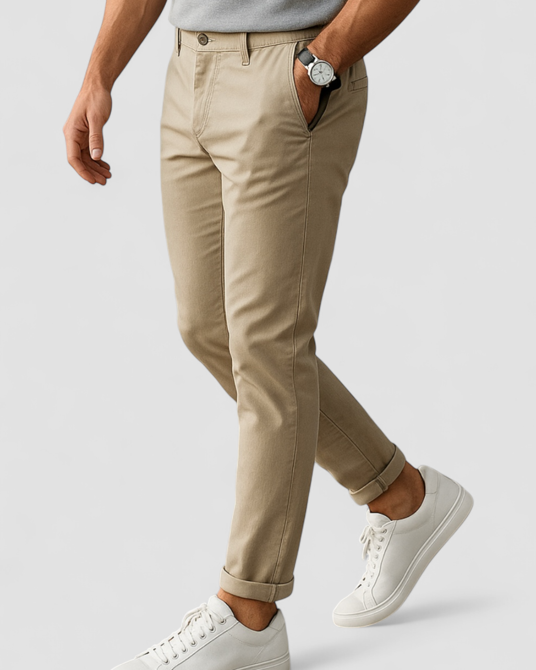 Slim Fit Byxor för Män | Elegant Design med Skräddarsydda Sömmar | Perfekta för Kontor och Vardags 6
