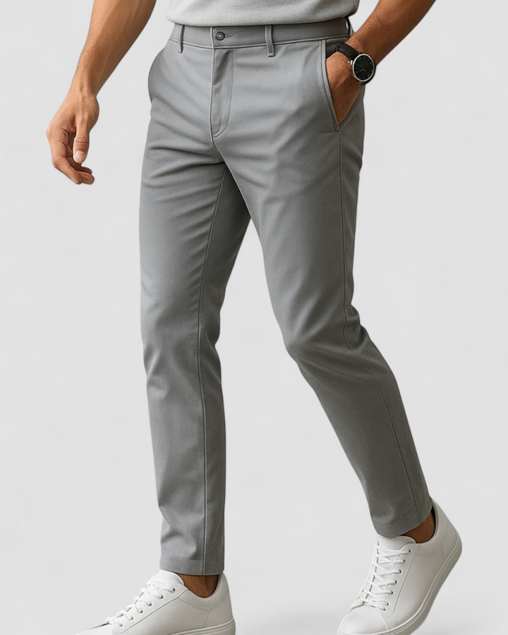 Slim Fit Byxor för Män | Elegant Design med Skräddarsydda Sömmar | Perfekta för Kontor och Vardags 7