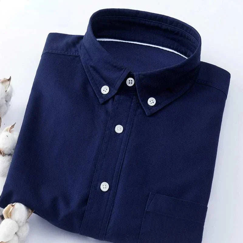 Slim Fit | Långärmad Skjorta med Knäppning i Ljusblått | Elegant och Bekväm för Vardagsbruk 10