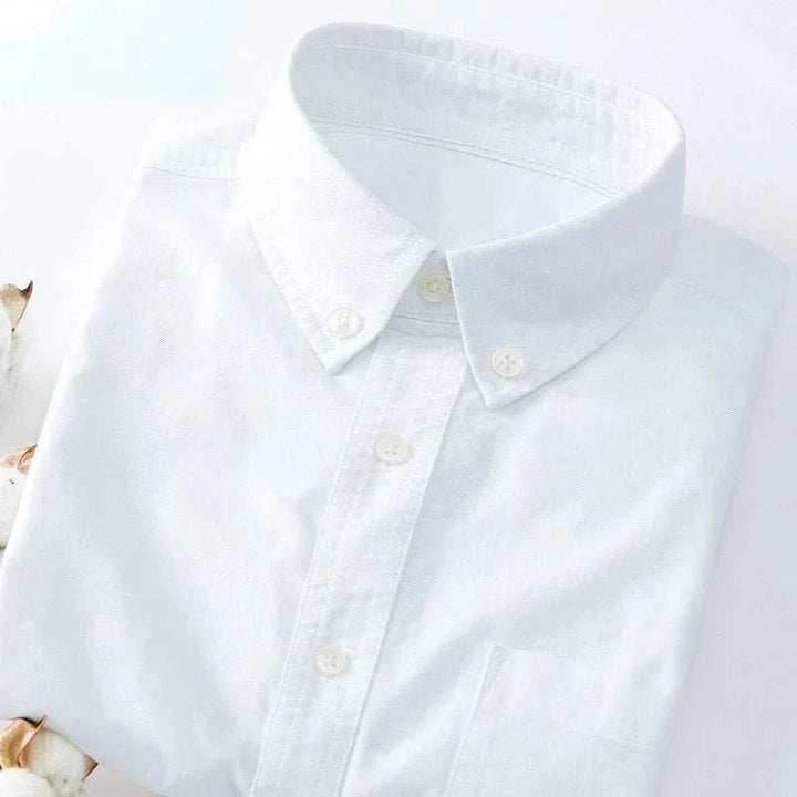 Slim Fit | Långärmad Skjorta med Knäppning i Ljusblått | Elegant och Bekväm för Vardagsbruk 11