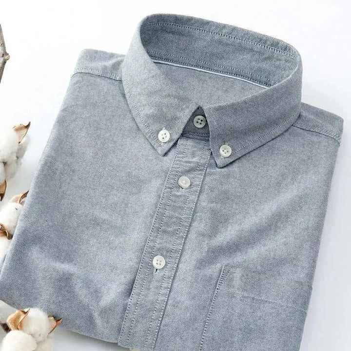 Slim Fit | Långärmad Skjorta med Knäppning i Ljusblått | Elegant och Bekväm för Vardagsbruk 9
