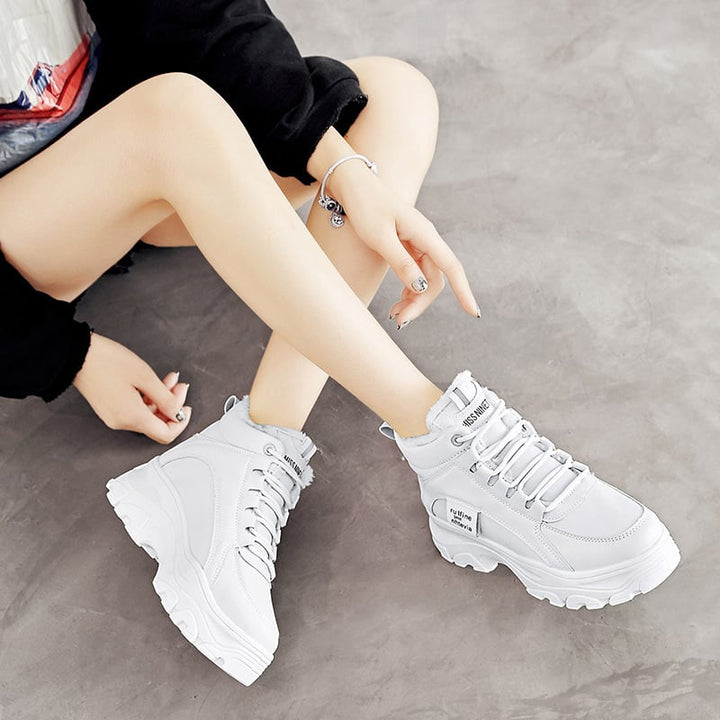 Sofia | Bekväma Dam Sneakers med Tjock Sula och Resårband 1