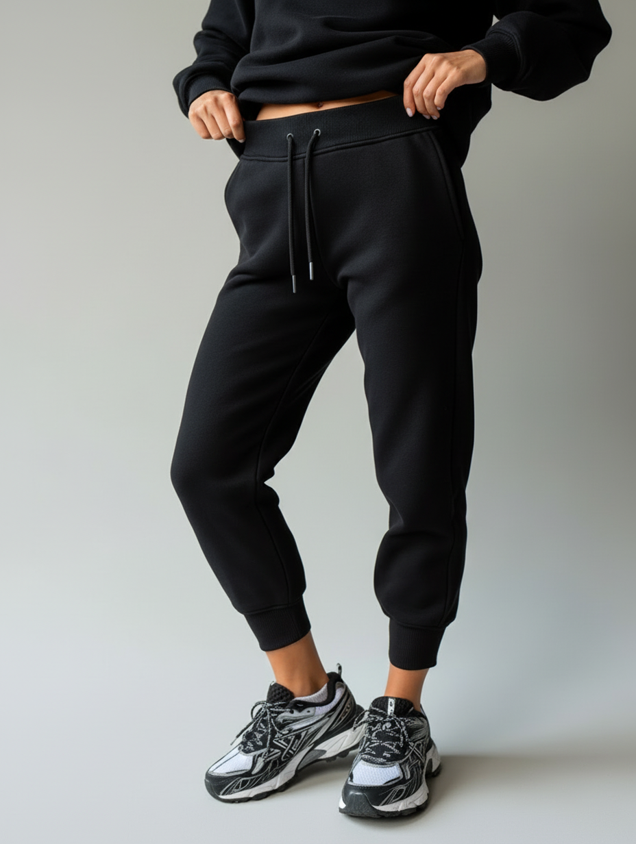 Sofia | Bekväma Fleecefodrade Joggingbyxor Dam 3