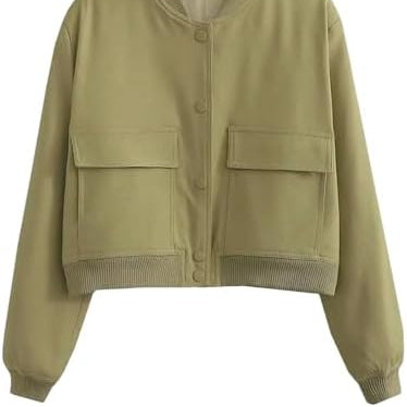 Sofia | Elegant Beige Bomberjacka Dam för Hösten 0