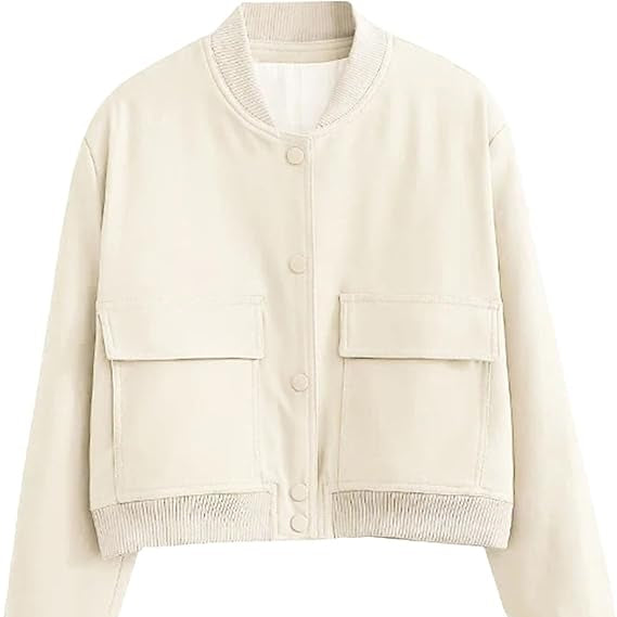 Sofia | Elegant Beige Bomberjacka Dam för Hösten 8