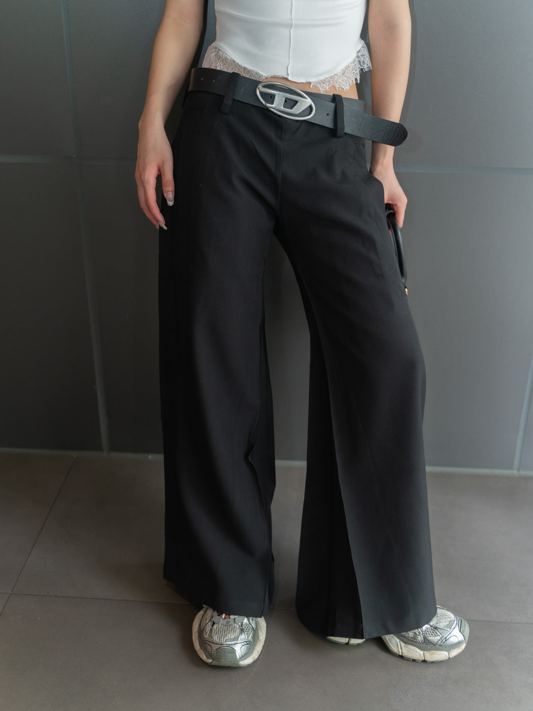 Sofia | Elegant Lågmidjade Kostymbyxor Dam 2