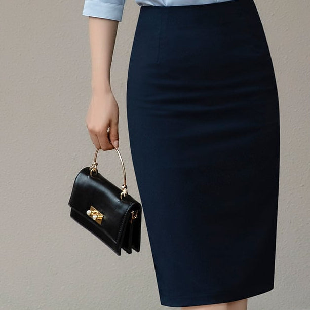 Sofia | Elegant Vadderad Slim Fit Kjol Dam för Höst och Vinter 5