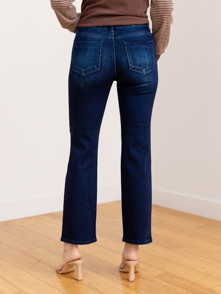 Sofia | Mörka Mellanhöga Rak Jeans Dam 2