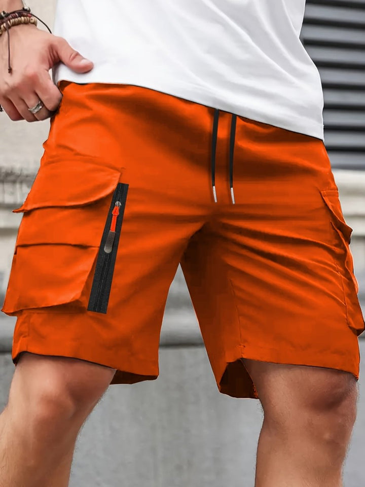 Sommarshorts för Män | Lättvikts Cargoshorts med Andningsbart Material | Säkra Fickor för Utomhusaktiviteter 4