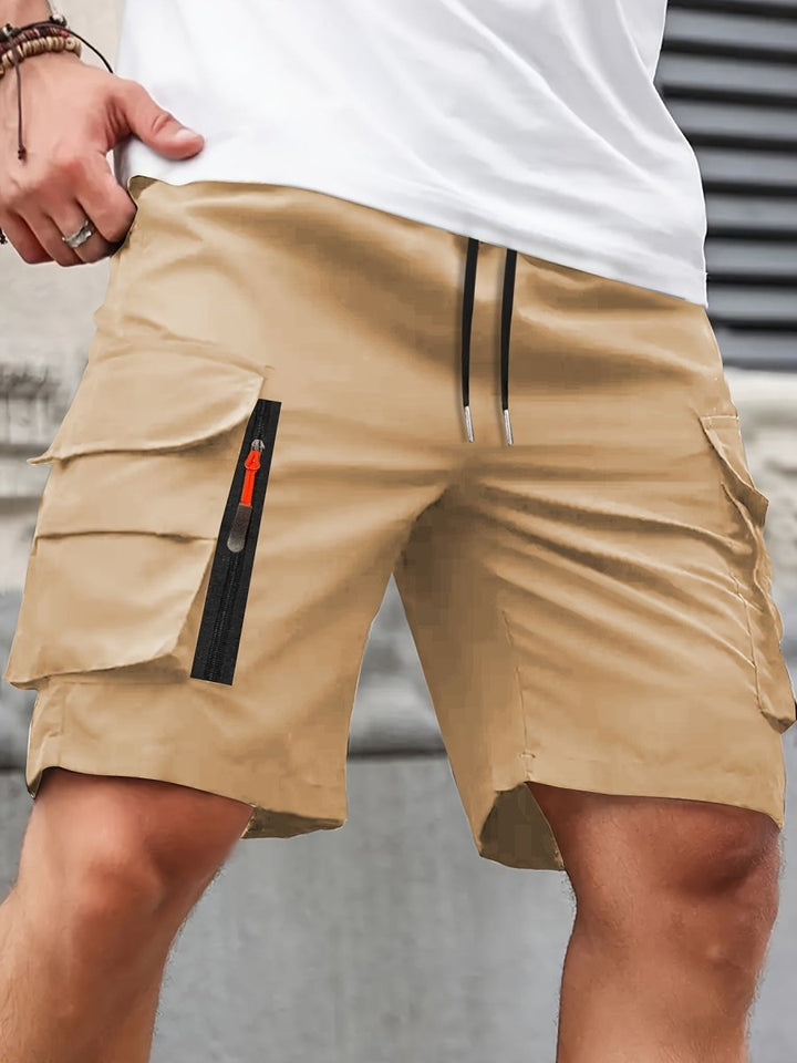 Sommarshorts för Män | Lättvikts Cargoshorts med Andningsbart Material | Säkra Fickor för Utomhusaktiviteter 5