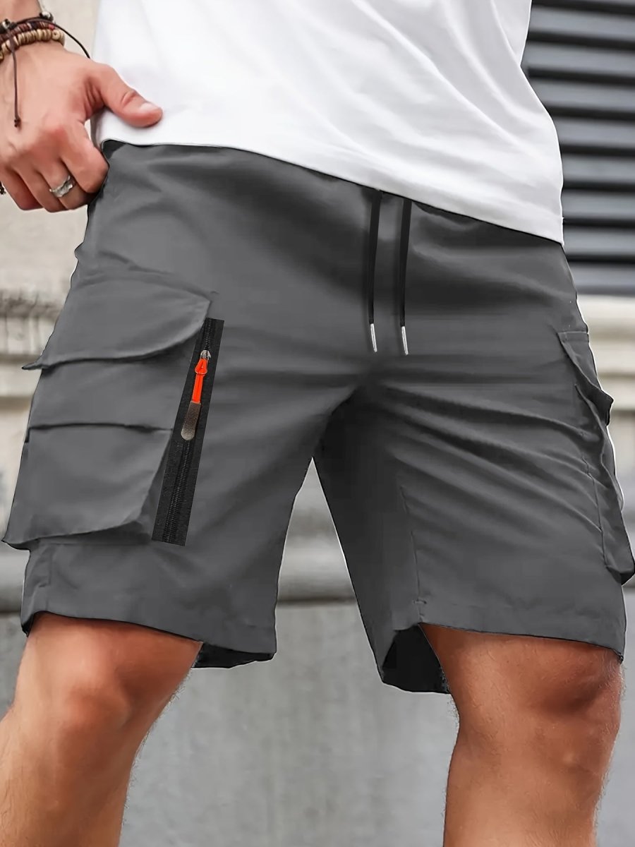 Sommarshorts för Män | Lättvikts Cargoshorts med Andningsbart Material | Säkra Fickor för Utomhusaktiviteter 7