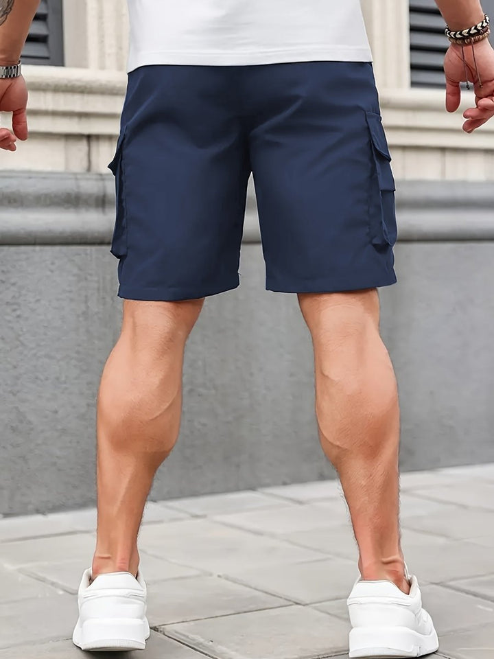 Sommarshorts för Män | Lättvikts Cargoshorts med Andningsbart Material | Säkra Fickor för Utomhusaktiviteter 8
