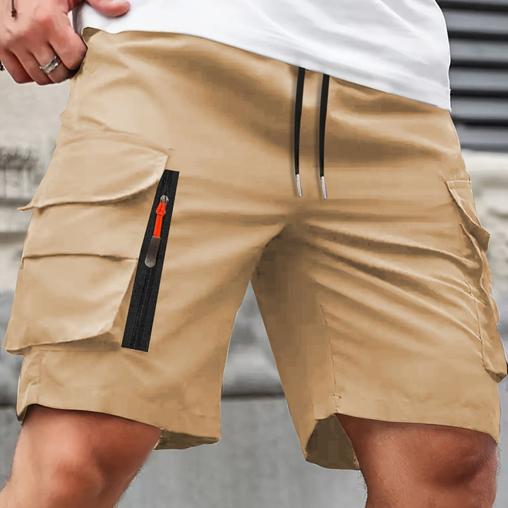 Sommarshorts för Män | Lättvikts Cargoshorts med Andningsbart Material | Säkra Fickor för Utomhusaktiviteter 9