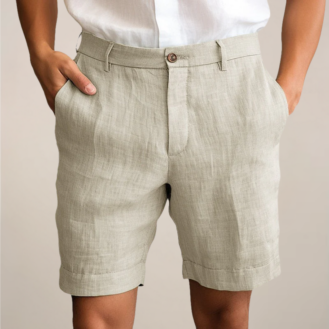 Sommarshorts för Män | Lättviktsshorts med Elastisk Midja | Avslappnad Passform för Optimal Komfort 0