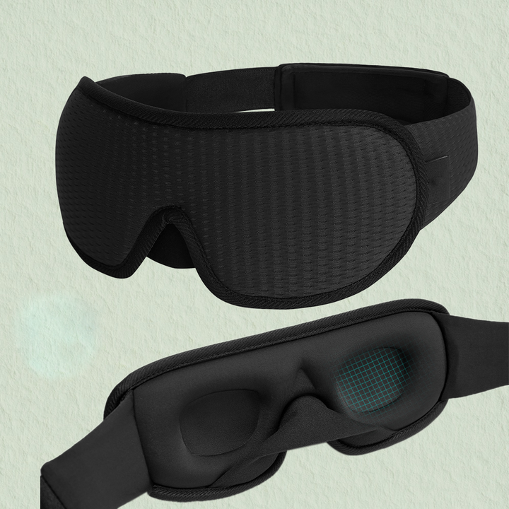 Sömndesign | 3D Sömnmask med Justerbart Kardborreband | Optimal Komfort för Djup Sömn 0