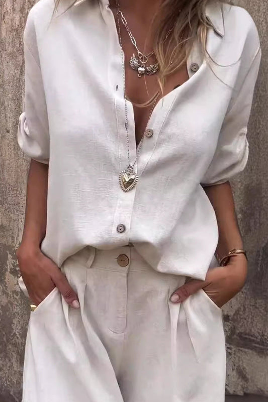 Sophia | Casual Short Sleeve Set With Shorts 2