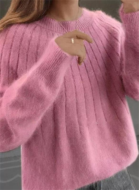 Sophia | Cozy Solid Winter Knit Sweater 2