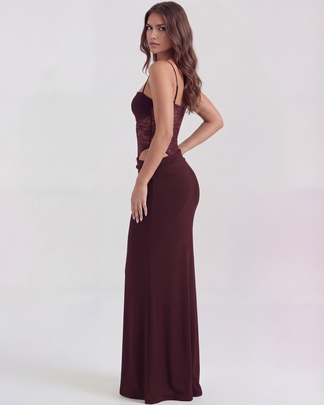 Sophia | Elegant Maxiklänning med Spetsdetaljer 5