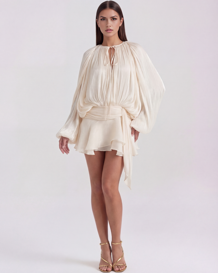 Sophia | Elegant Mini Klänning med Långa Ärmar 5
