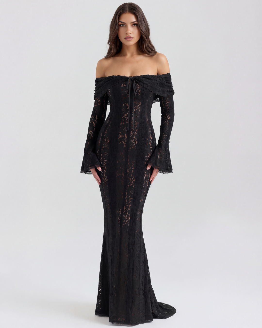 Sophia | Elegant Off-Shoulder Maxiklänning 0