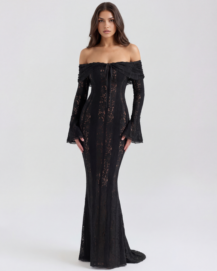 Sophia | Elegant Off-Shoulder Maxiklänning 0