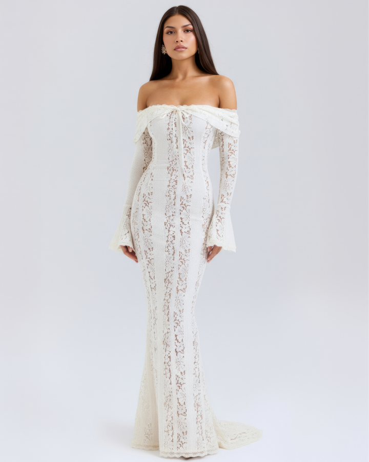 Sophia | Elegant Off-Shoulder Maxiklänning 0