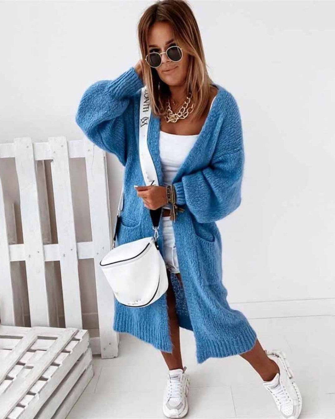 Sophia | Mjuk Oversized Kofta för Damer 8