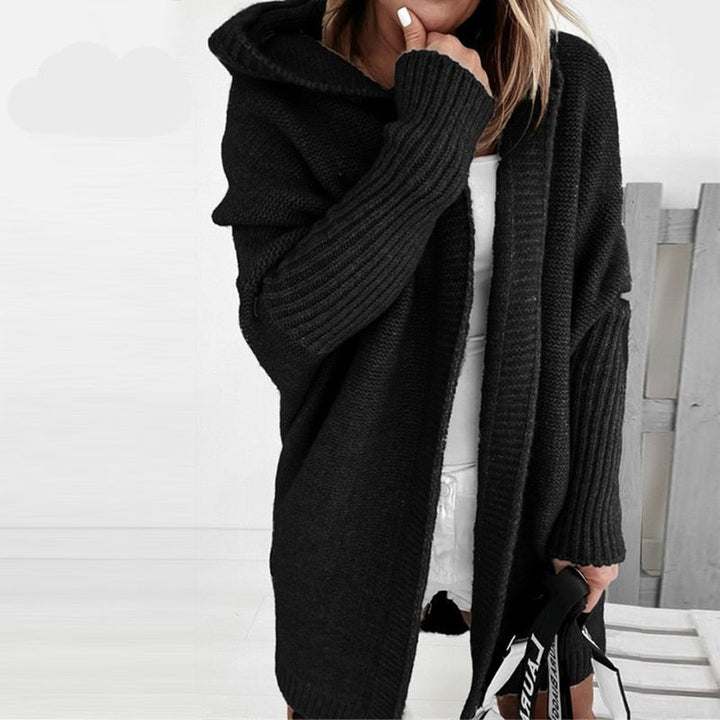 Sophie | Avslappnad Hooded Cardigan med Batwing-Ärmar 1