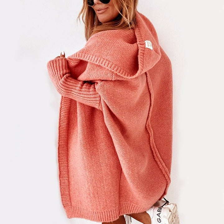 Sophie | Avslappnad Hooded Cardigan med Batwing-Ärmar 2