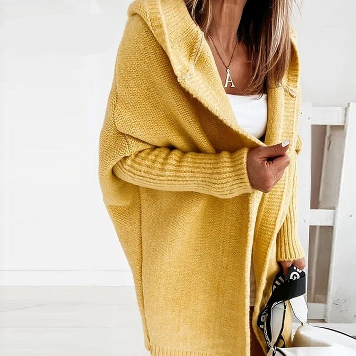 Sophie | Avslappnad Hooded Cardigan med Batwing-Ärmar 4