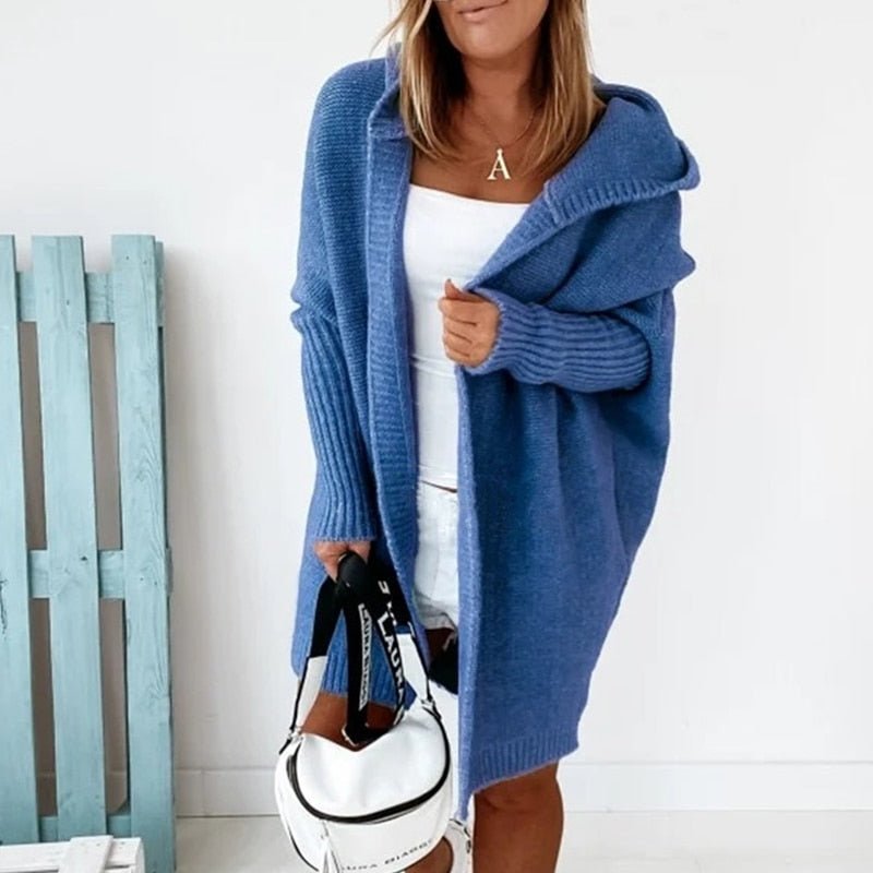 Sophie | Avslappnad Hooded Cardigan med Batwing-Ärmar 5