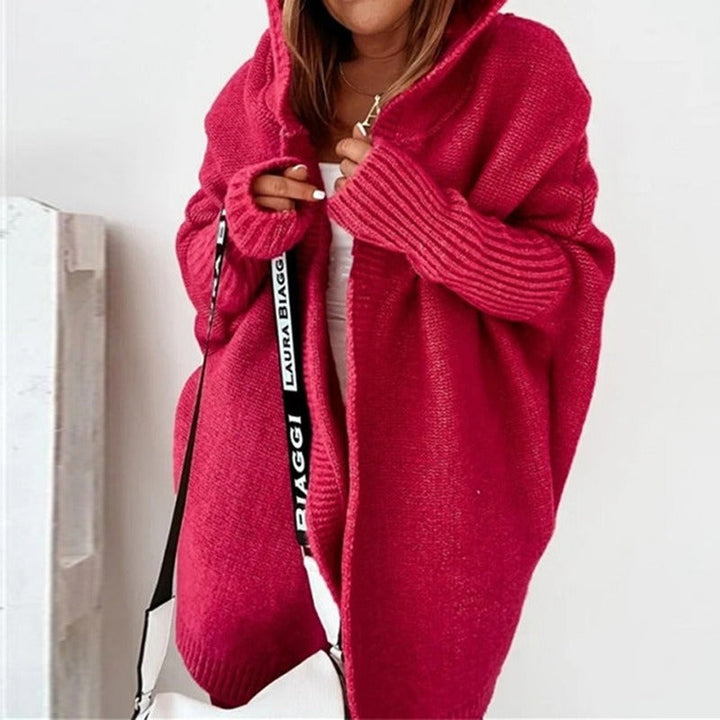 Sophie | Avslappnad Hooded Cardigan med Batwing-Ärmar 7