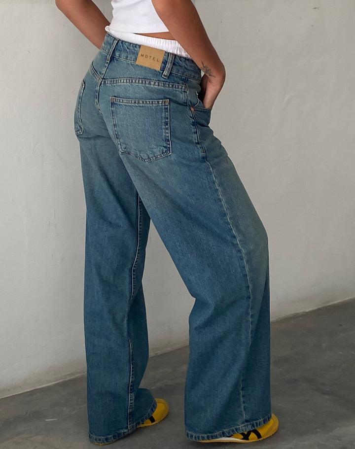 Sophie | Baggy Vintage Låg Midja Jeans Dam 2