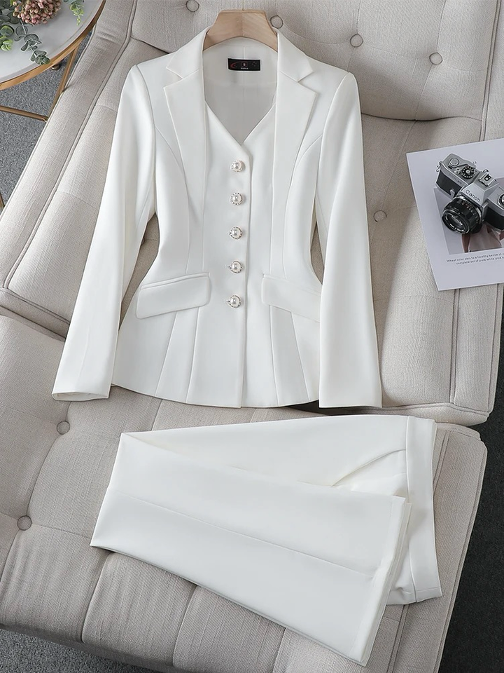 Sophie | Elegant Fodrad Kostym Set Dam 0