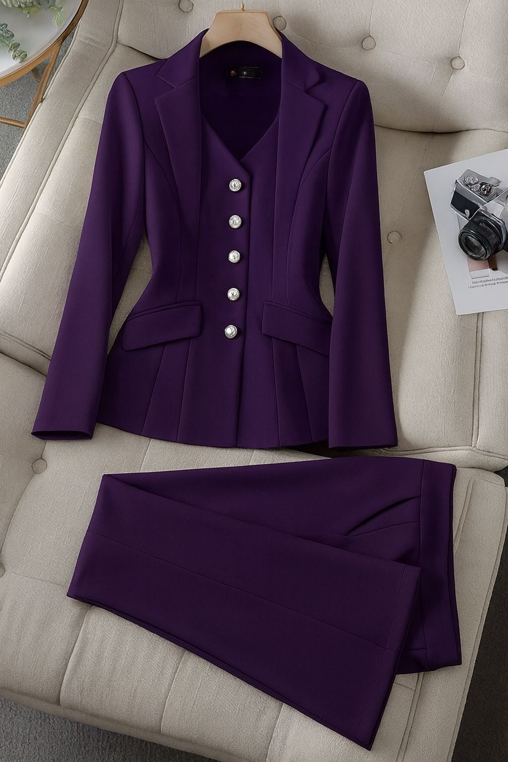Sophie | Elegant Fodrad Kostym Set Dam 4