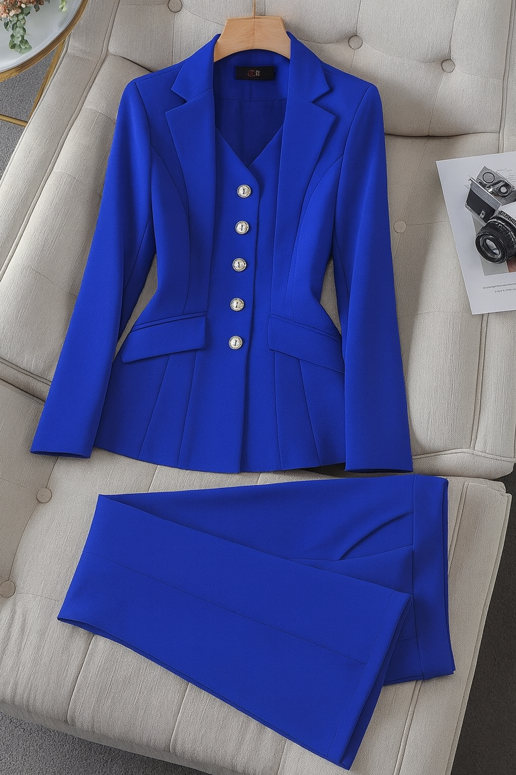 Sophie | Elegant Fodrad Kostym Set Dam 8