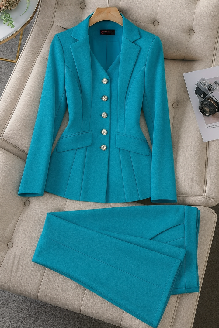 Sophie | Elegant Fodrad Kostym Set Dam 9