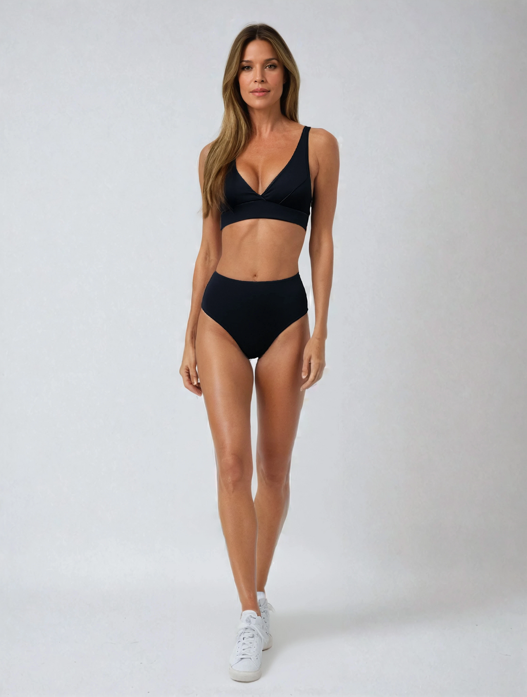 Sophie | Elegant Hög Midja Bikini med Stödjande Topp 0